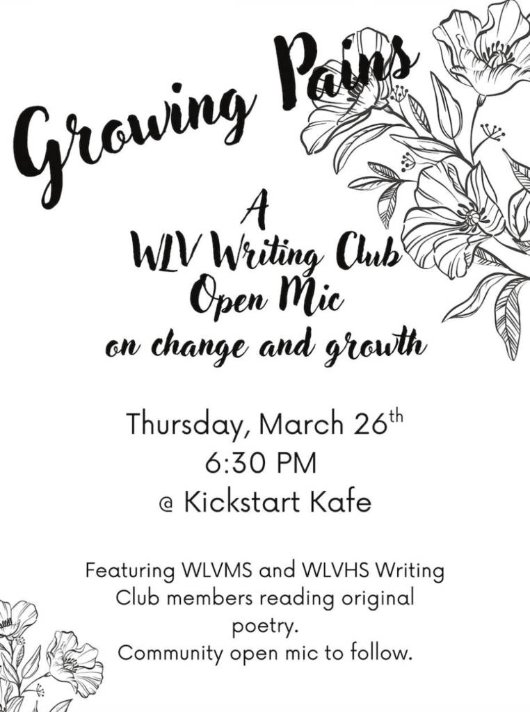 Writing Club Open Mic Event