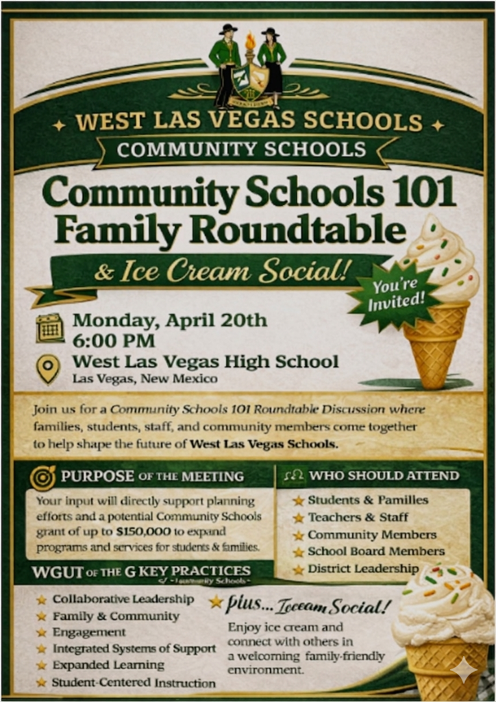 Community Schools Family Roundtable and Ice Cream Social