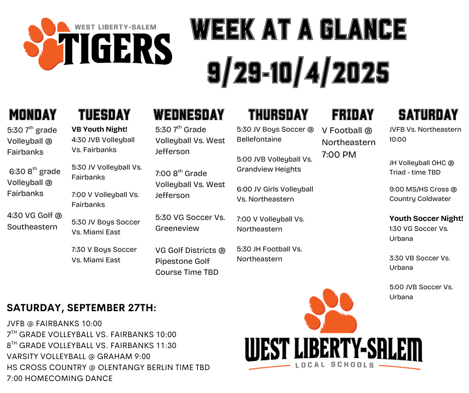 week at a glance