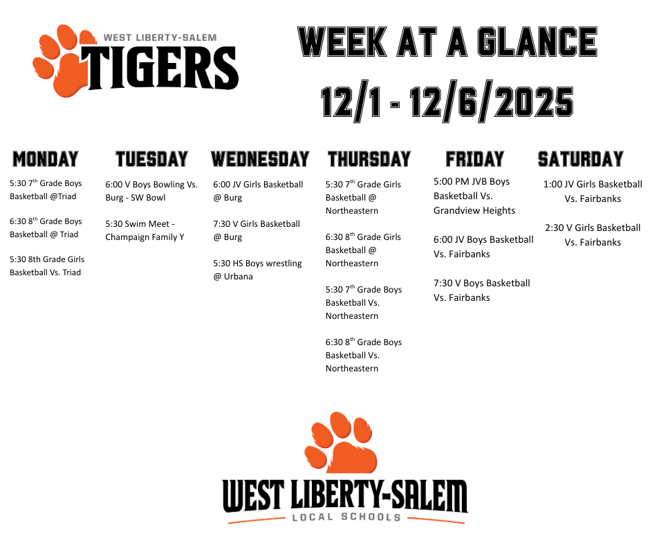 week at a glance