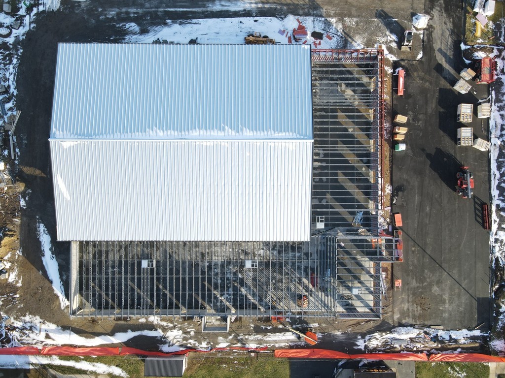 Fieldhouse progress photo drone