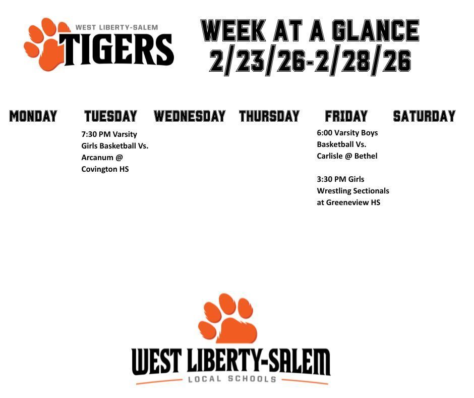 week at a glance