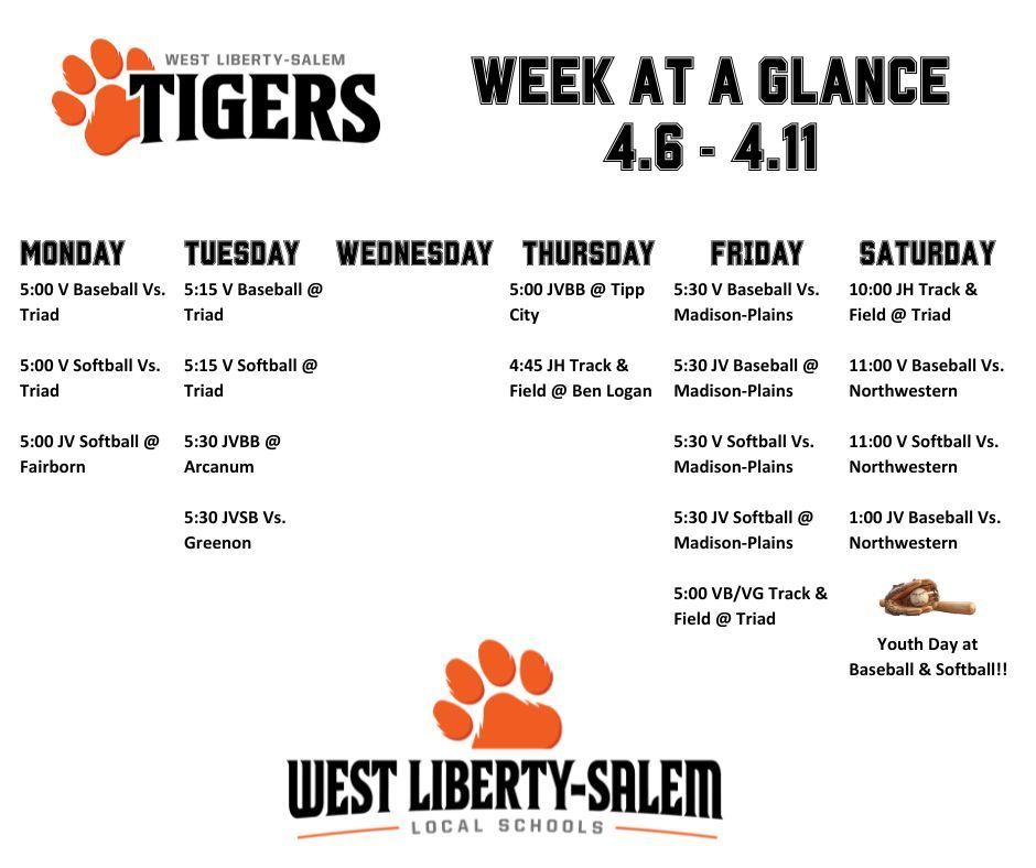 week at a glance