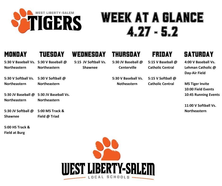 week at a glance