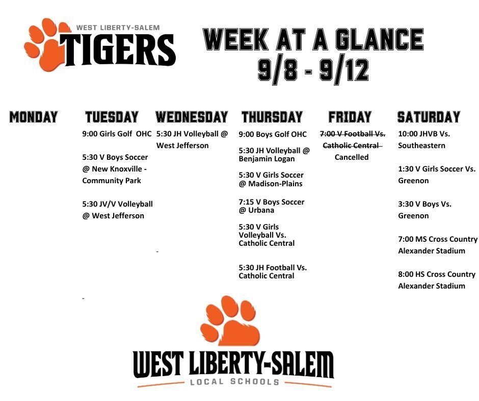 Week at a glance