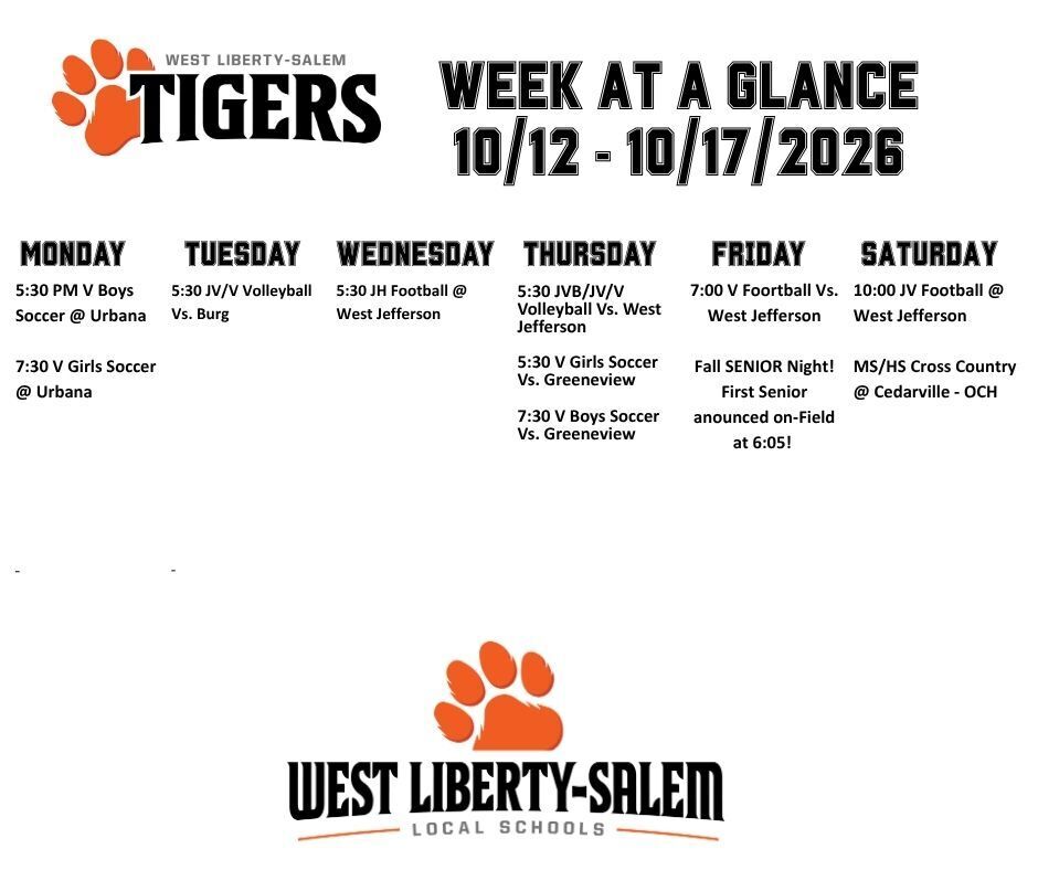 week at a glance