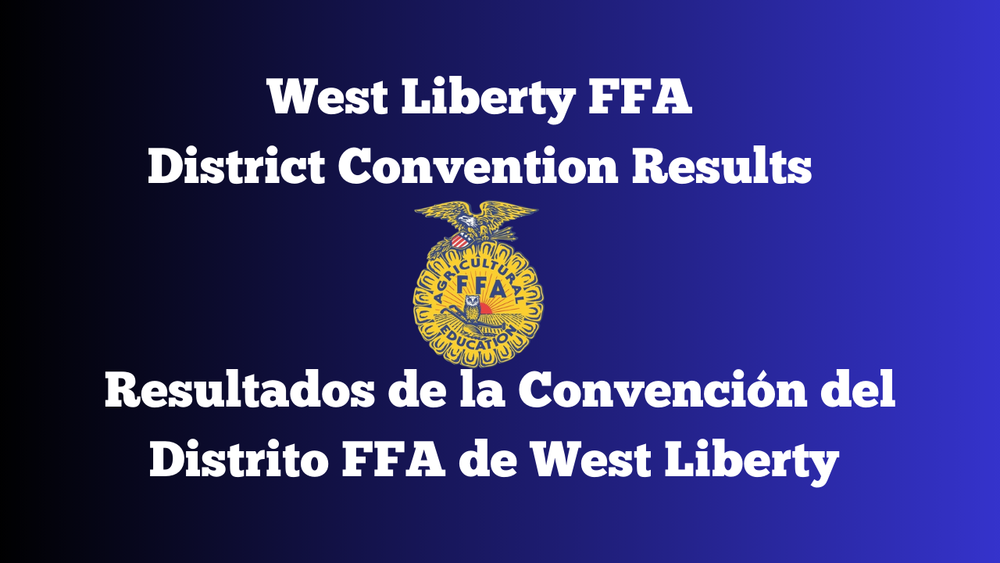 West Liberty FFA District Convention Results 2026