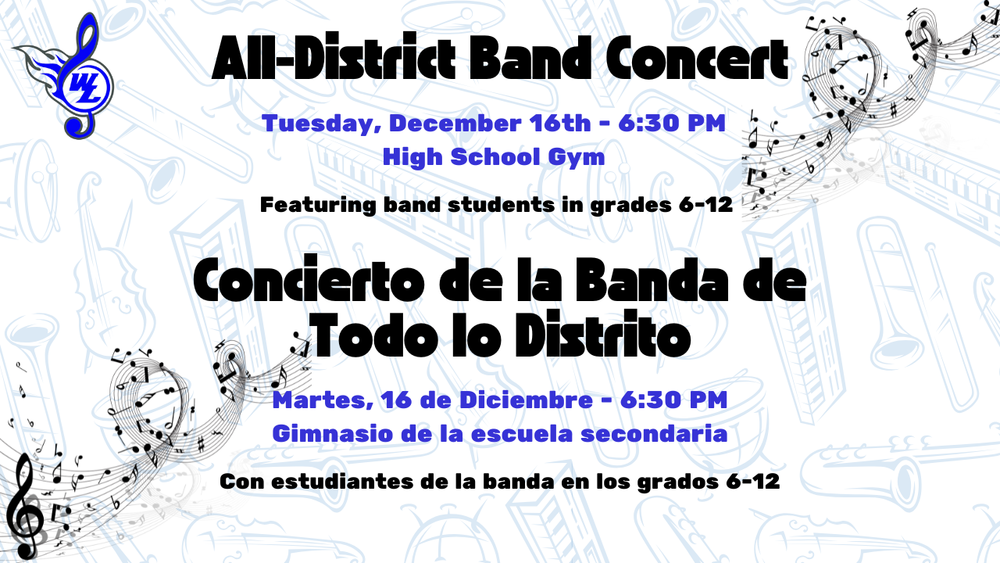 All-District Band Concert - December 16th 2025