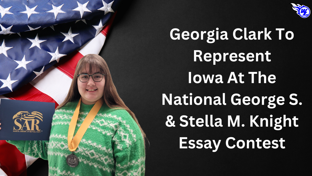 Georgia Clark to represent Iowa at the National George S. & Stella M. Knight Essay Contest