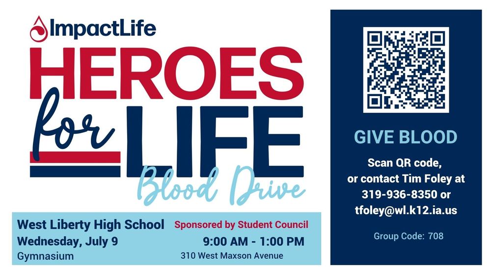July 9 Blood Drive