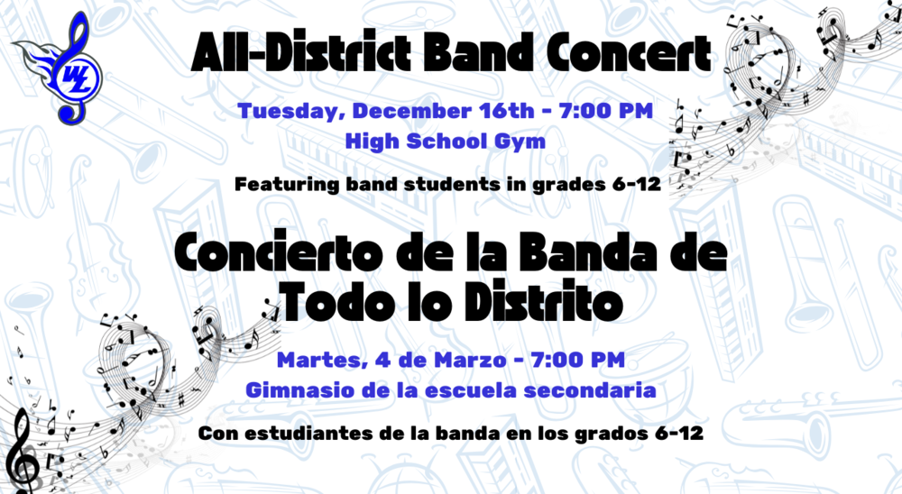 All-Districat Band Concert - December 16th 2025