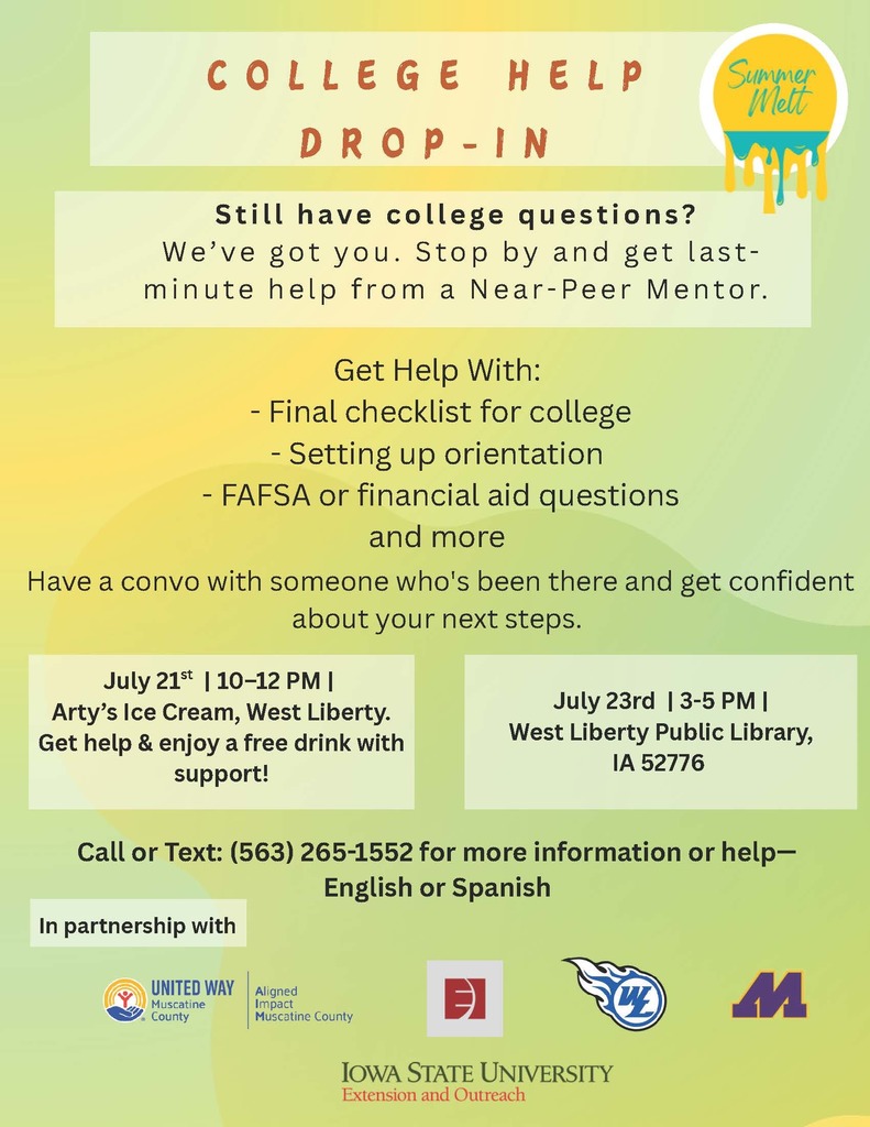 Summer Melt College Help Drop-In 2025