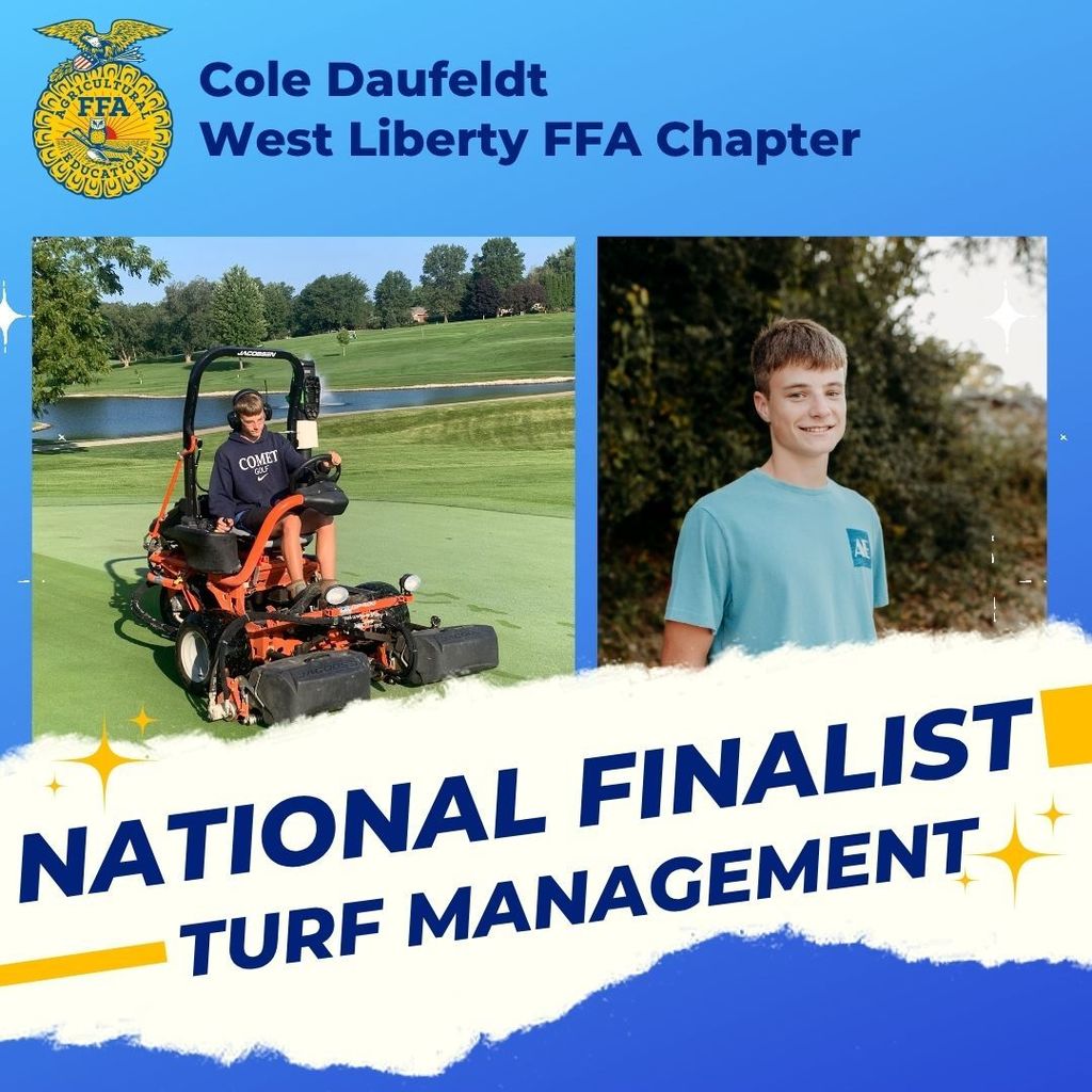 Cole Daufeldt National FFA Finalist for Turf Management