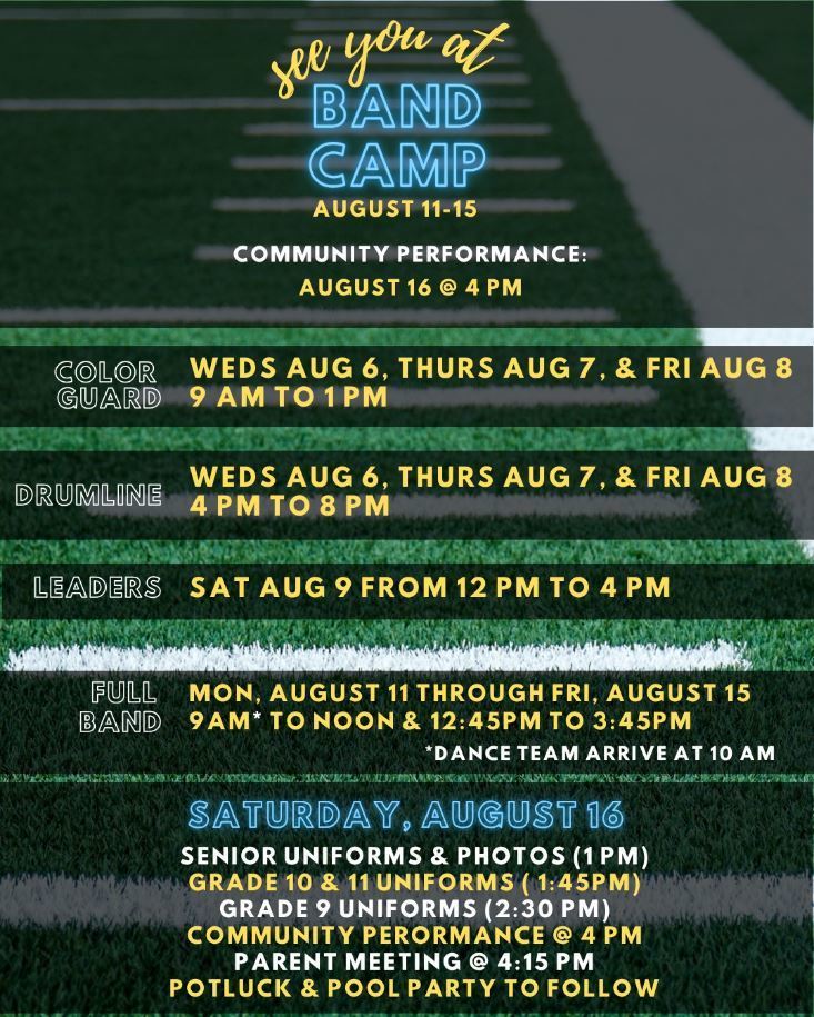 2025 WLHS Marching Band Camp