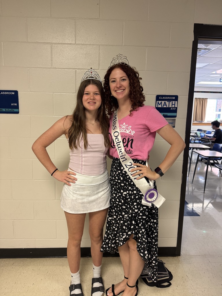 Middle school homecoming dress up day 1: Rhyme without reason! Everyone did great!