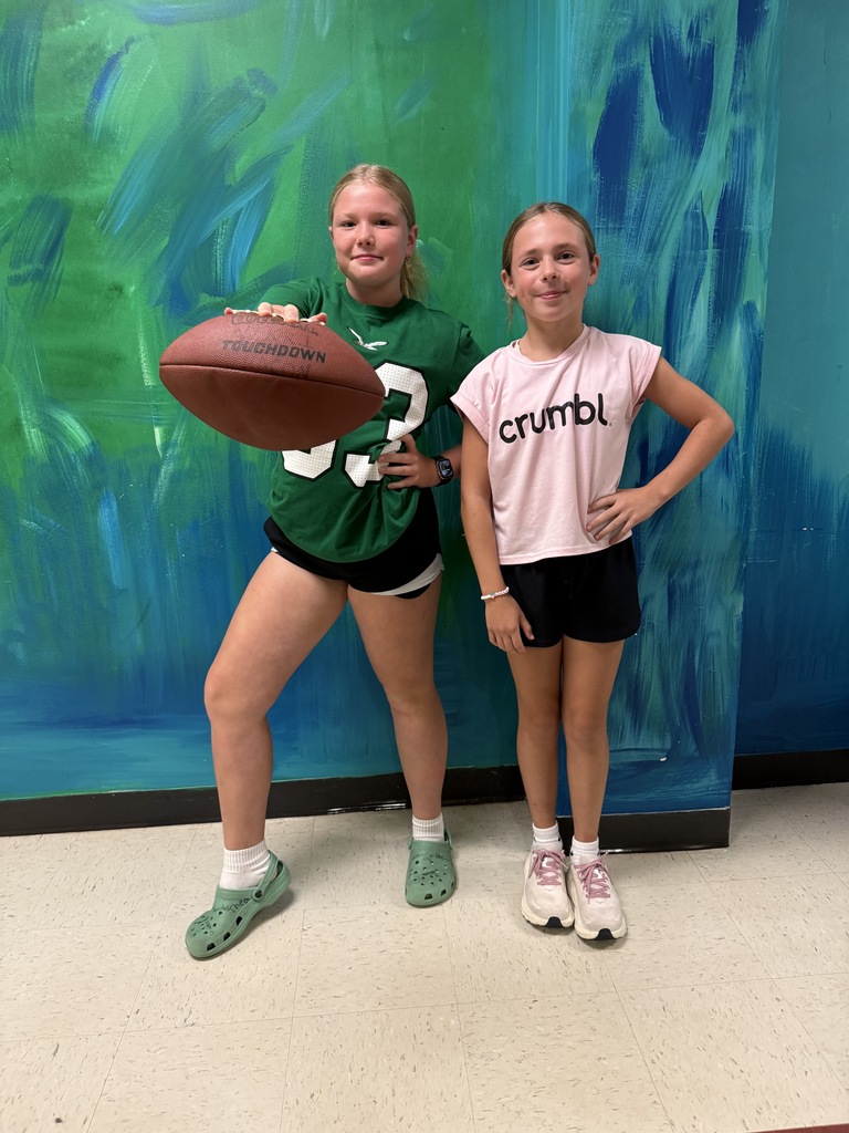 Middle school homecoming dress up day 1: Rhyme without reason! Everyone did great!