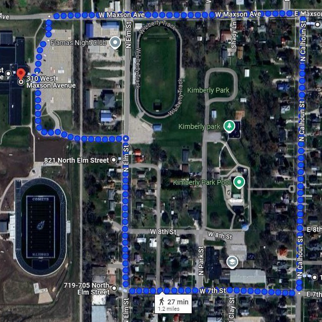 Homecoming Parade Route