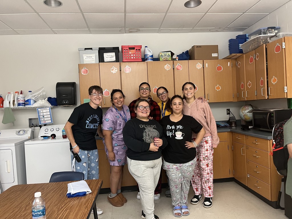 The middle school loves PJ Day!