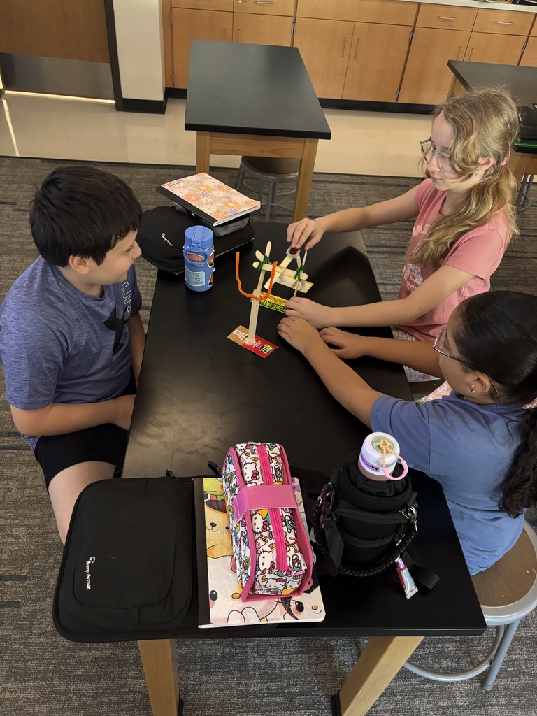5th grade science did an engineering unit in the first couple of weeks of school. Here are some students testing out their catapults!