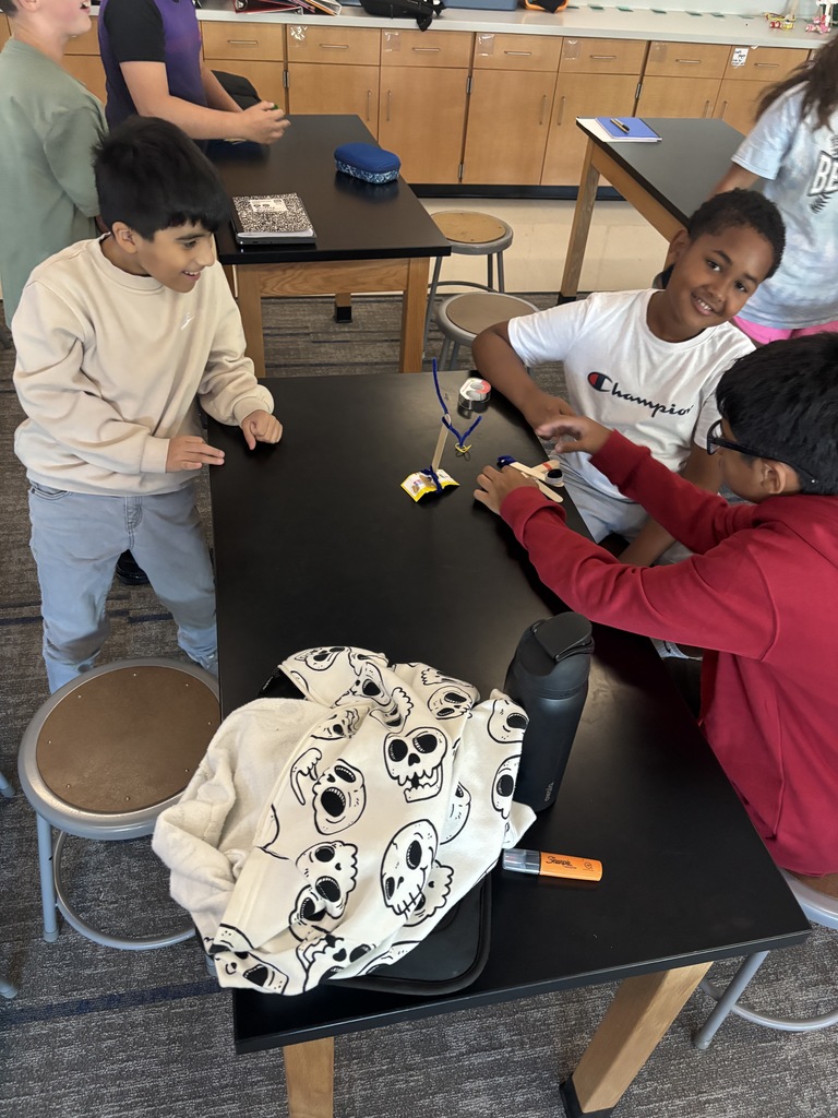 5th grade science did an engineering unit in the first couple of weeks of school. Here are some students testing out their catapults!