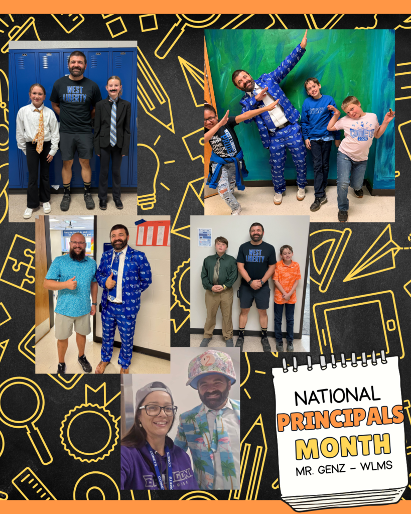 Happy National Principals Month to WLMS Principal, Mr. Genz! The middle school is having a great start to the year with such a determined, supportive, and fun principal! Thank you for all you do!