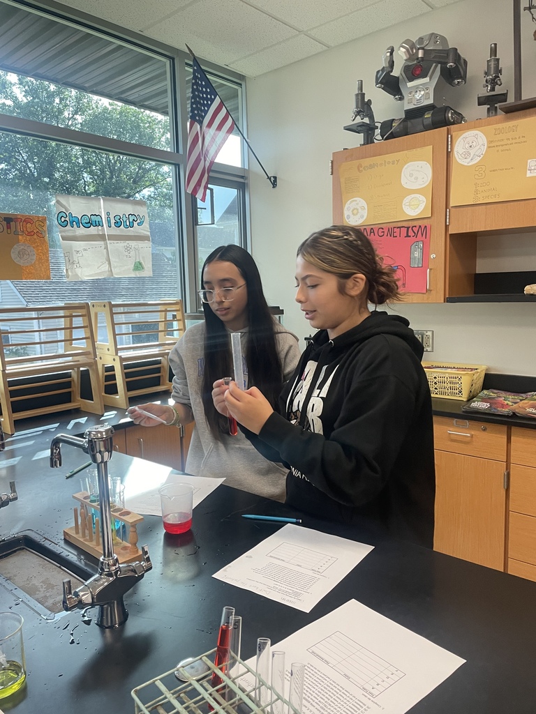 8th graders working on following procedures and making accurate measurements in science!