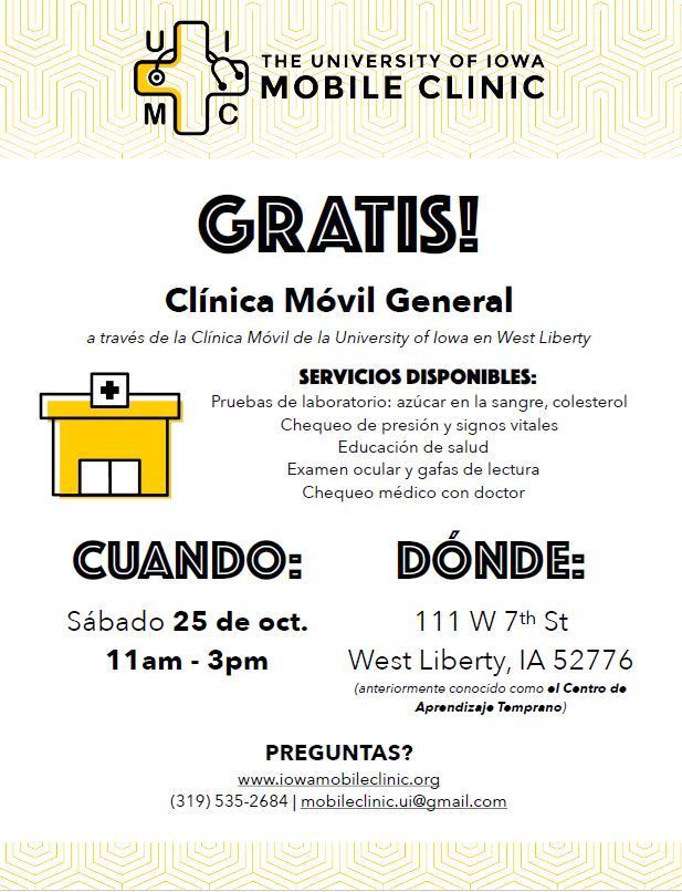 10-25 Spanish Mobile Clinic Flyer