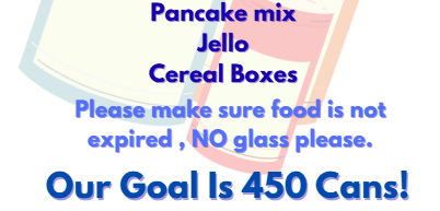 Food drive Nov 10-25!