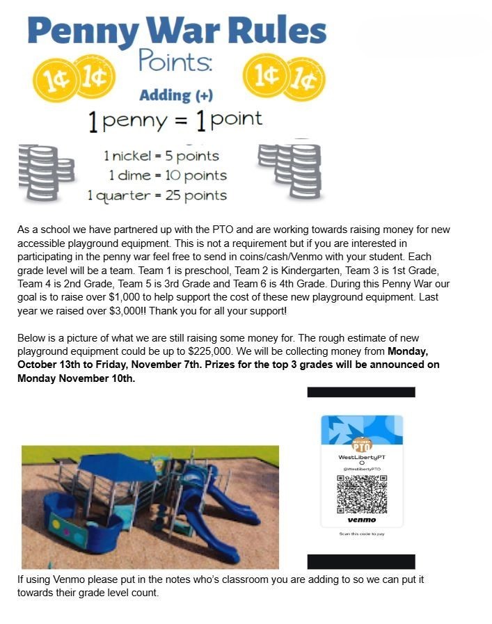 Penny War Rules English Flyer