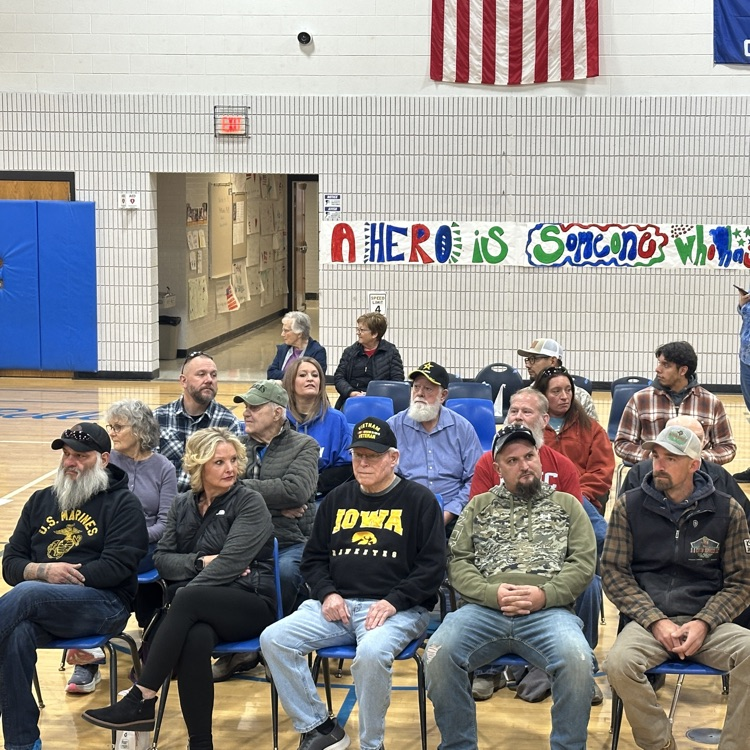 🇺🇸 Honoring our heroes! West Liberty ELC/Elementary celebrated our veterans today with a special assembly. Thank you for your service!