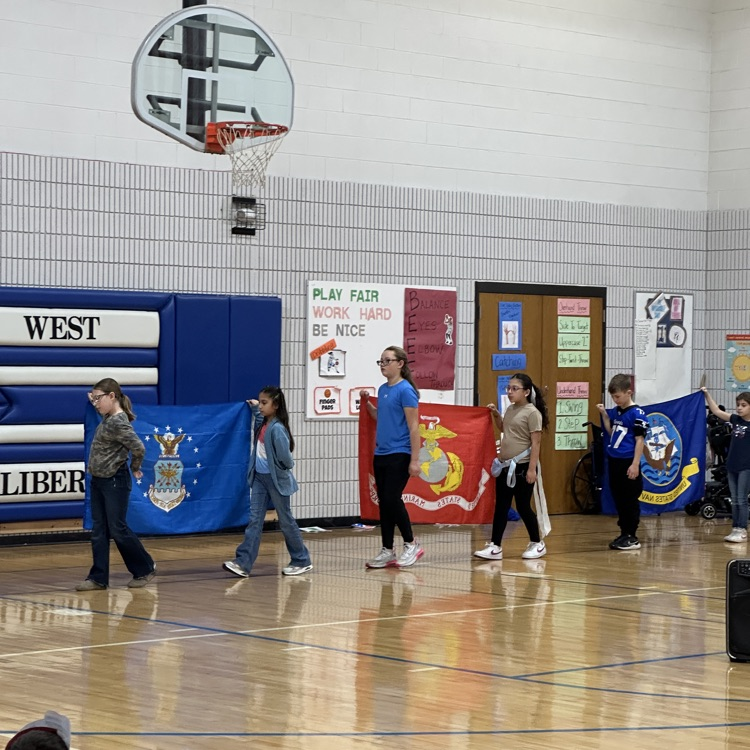 🇺🇸 Honoring our heroes! West Liberty ELC/Elementary celebrated our veterans today with a special assembly. Thank you for your service!