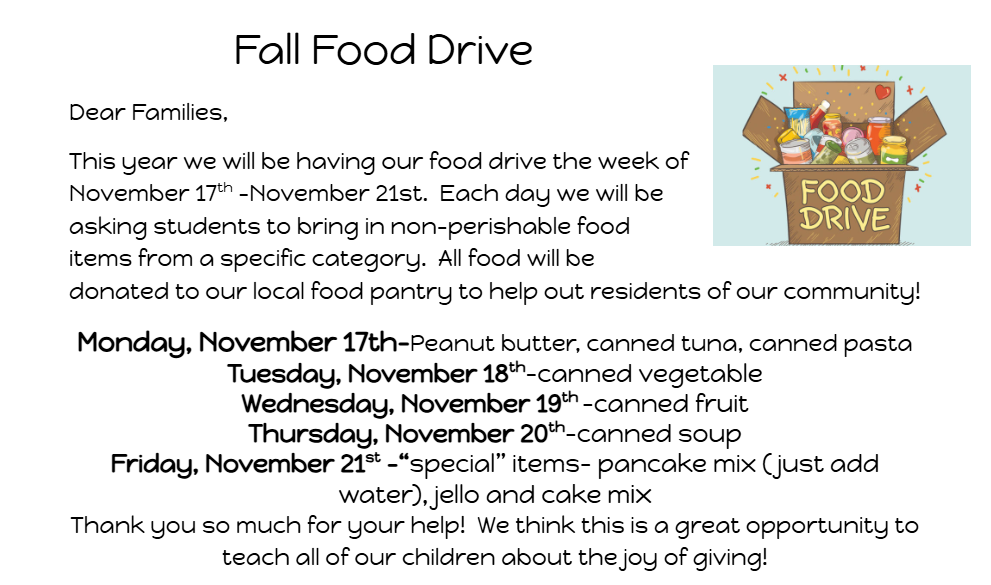 fall food drive