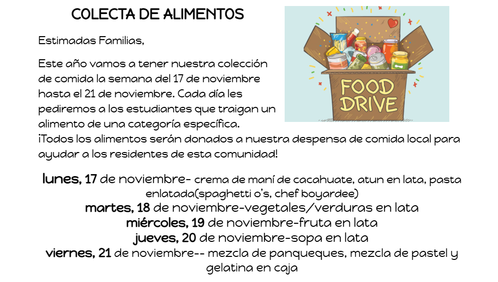 fall food drive