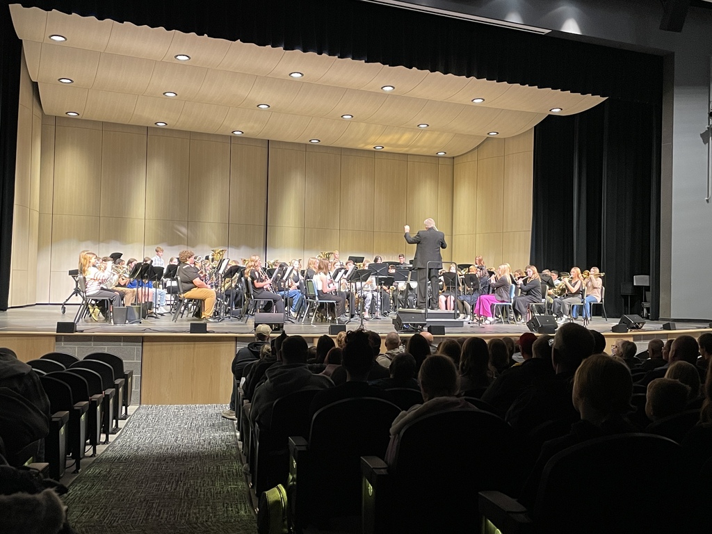 Middle school band students attended RVC Honor Band at West Branch on Thursday! Well done, all!
