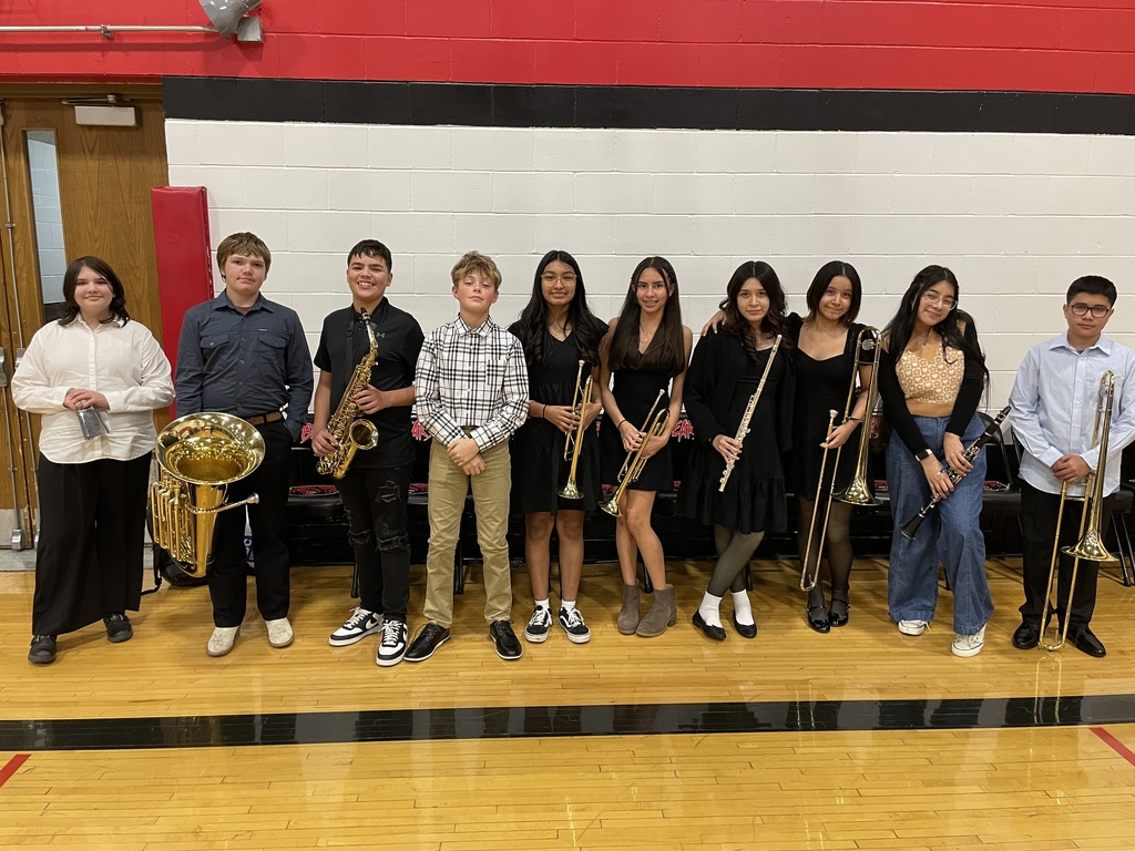 Middle school band students attended RVC Honor Band at West Branch on Thursday! Well done, all!