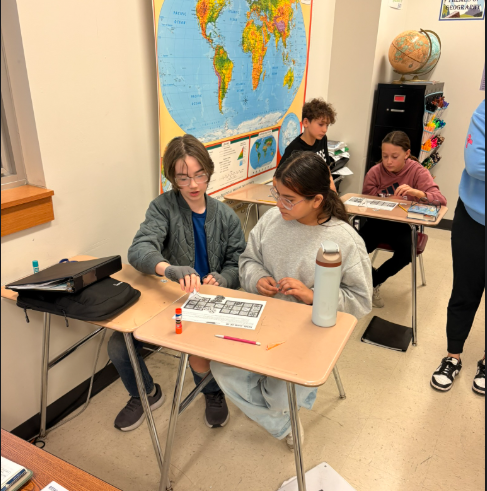 Mrs. Hart's 6th Grade World Cultures classes constructed their own dice and played each other in the oldest board game ever, The Royal Game of Ur invented by the Mesopotamians.
