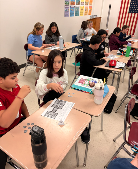 Mrs. Hart's 6th Grade World Cultures classes constructed their own dice and played each other in the oldest board game ever, The Royal Game of Ur invented by the Mesopotamians.
