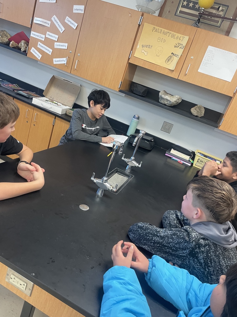 8th grade science students enjoyed reading their "I Am A Water Molecule" books to 5th and 6th graders this week!