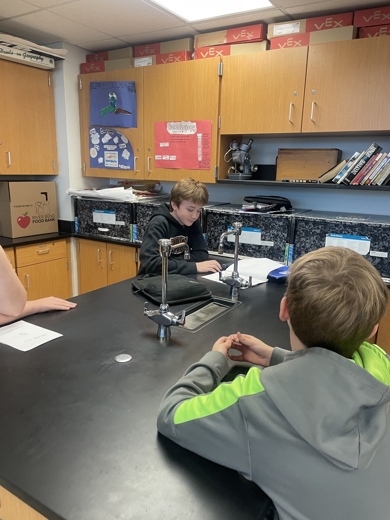 8th grade science students enjoyed reading their "I Am A Water Molecule" books to 5th and 6th graders this week!