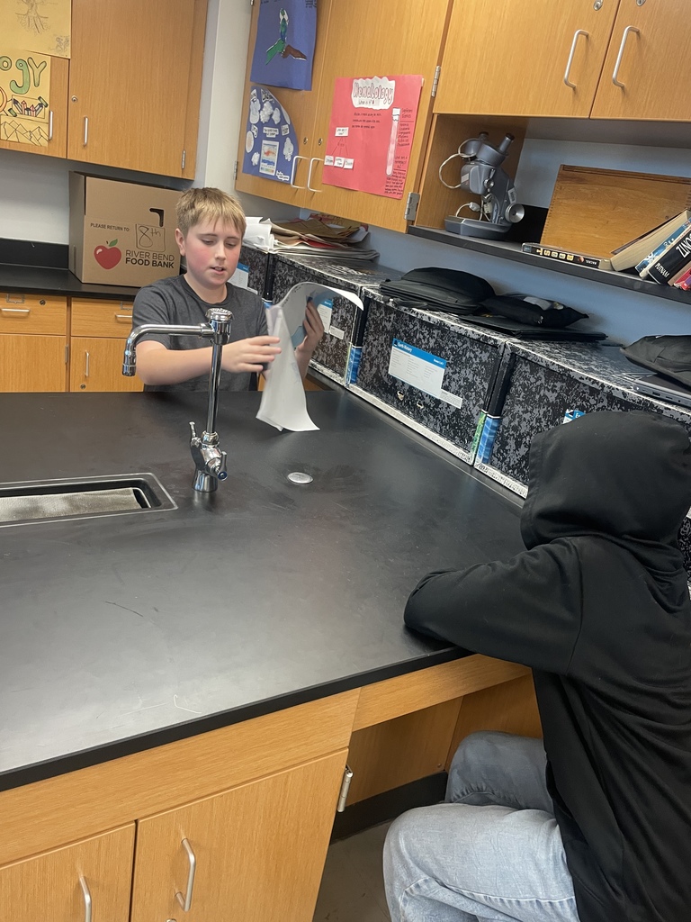 8th grade science students enjoyed reading their "I Am A Water Molecule" books to 5th and 6th graders this week!