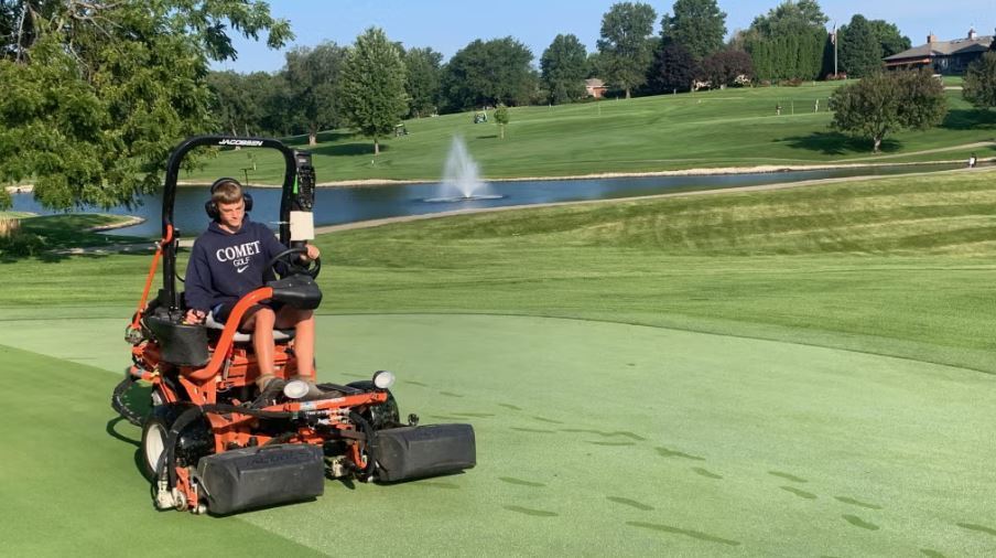 Cole Daufeldt working on his SAE at WLCC