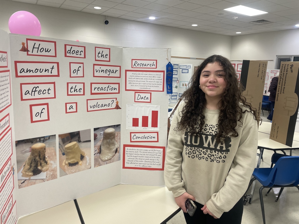 8th grade science fair was a huge success! Thank you to everyone who stopped by last Wednesday to view their hard work and scientific endeavors.