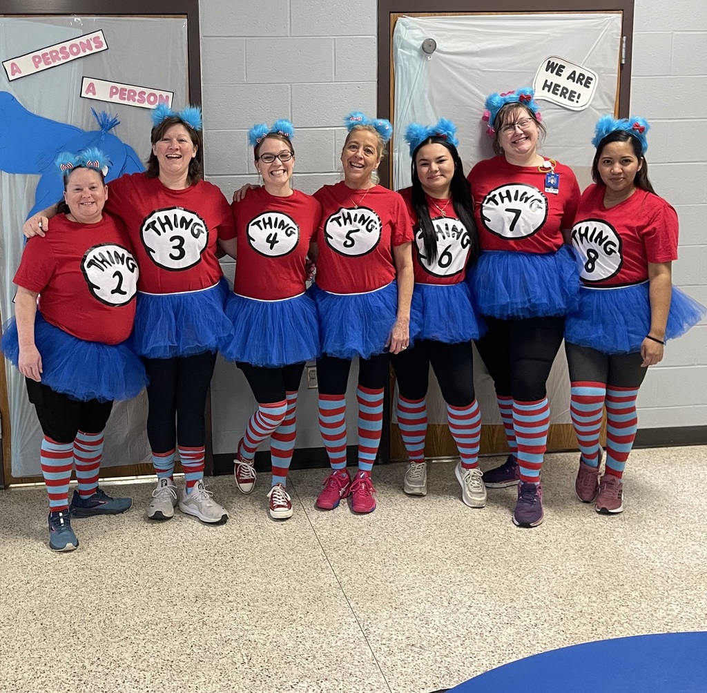 2026 Elementary Foodservice team during Dr. Seuss Week