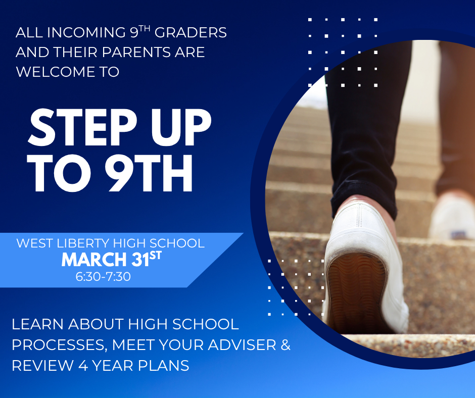 Step Up To 9th Grade March 31st 6:30 - 7:30 pm -English