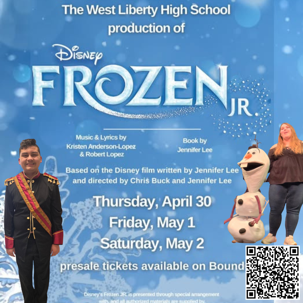 Frozen Jr. - A West Liberty High School Production featuring the Duke of Weselton and Olaf