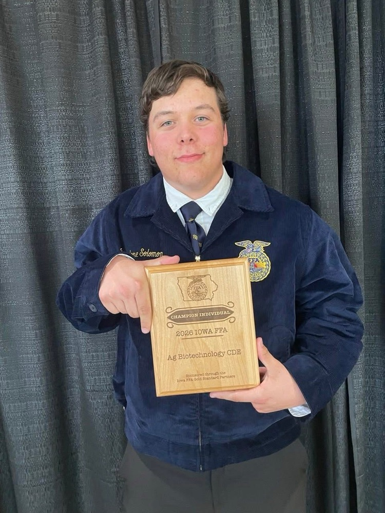 Theo Solomon overall winner of Ag Biotechnology contest