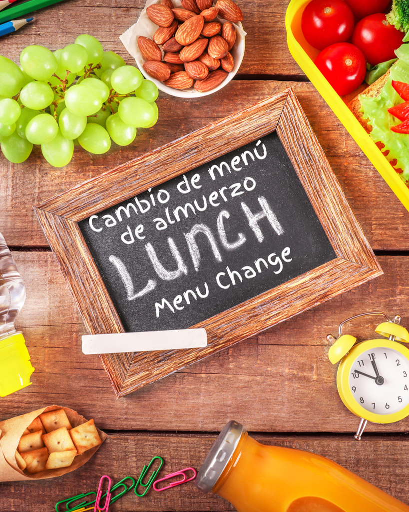 Cambio de menu de almuerzo, Lunch Menu Change