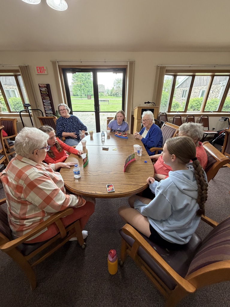 Mrs. Henderson's TAG students visited Simpson Home Independent Living Facility, where students and residents had time for visiting and learning about each other, playing Uno, and enjoying good company! 