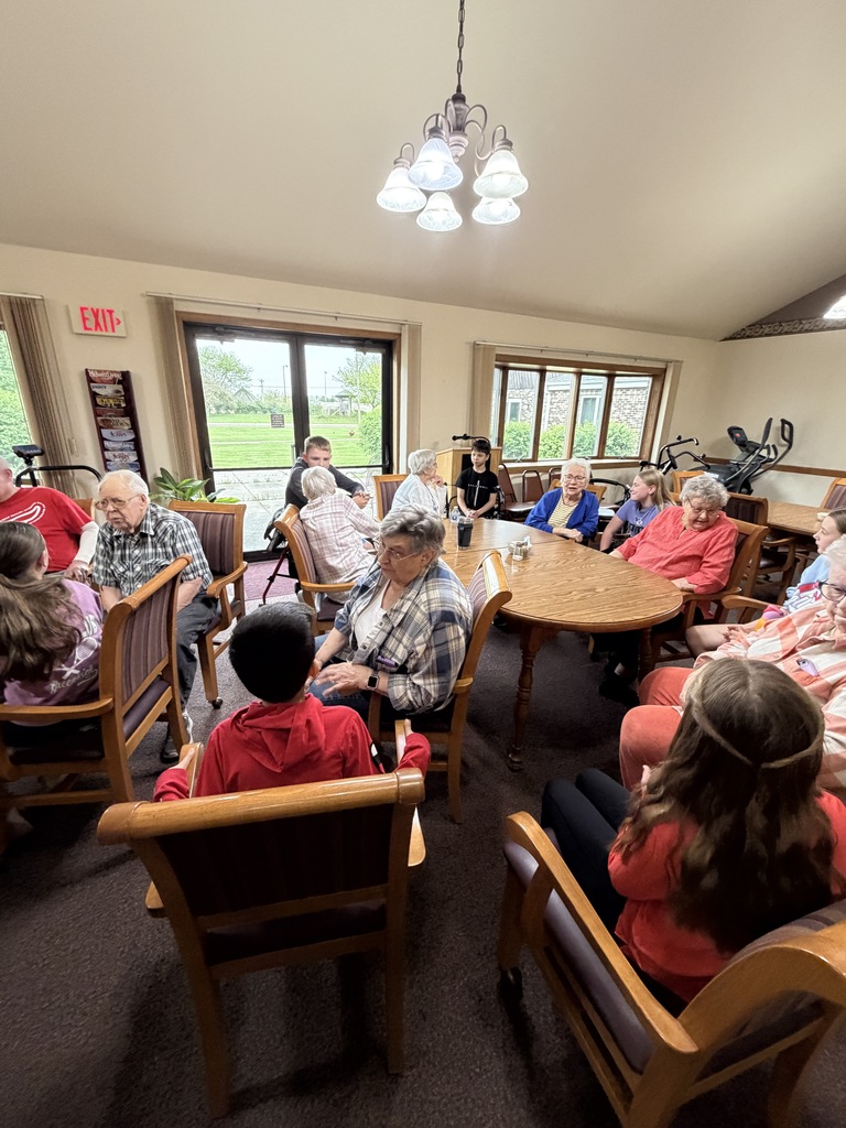 Mrs. Henderson's TAG students visited Simpson Home Independent Living Facility, where students and residents had time for visiting and learning about each other, playing Uno, and enjoying good company! 