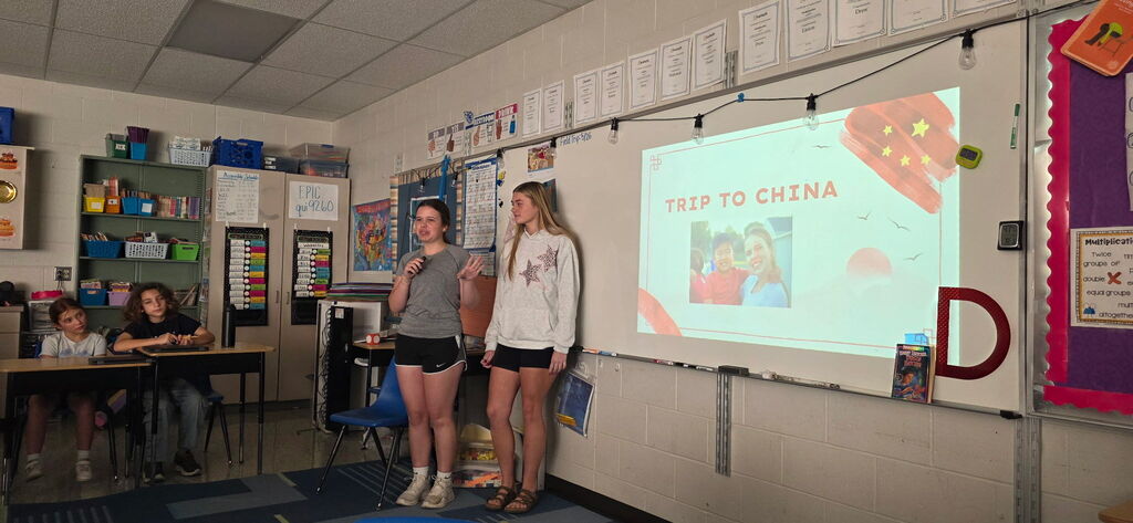 high school students sharing